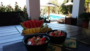B&B Casa Domingo ontbijt met vers fruit